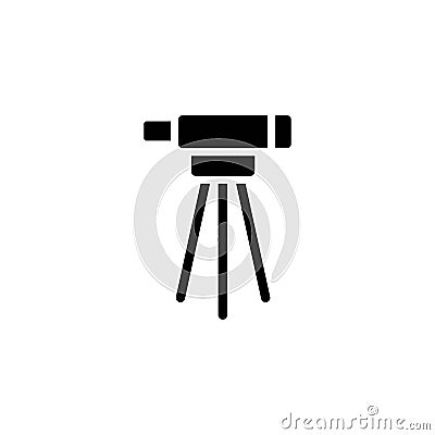 Theodolite vector icon Vector Illustration